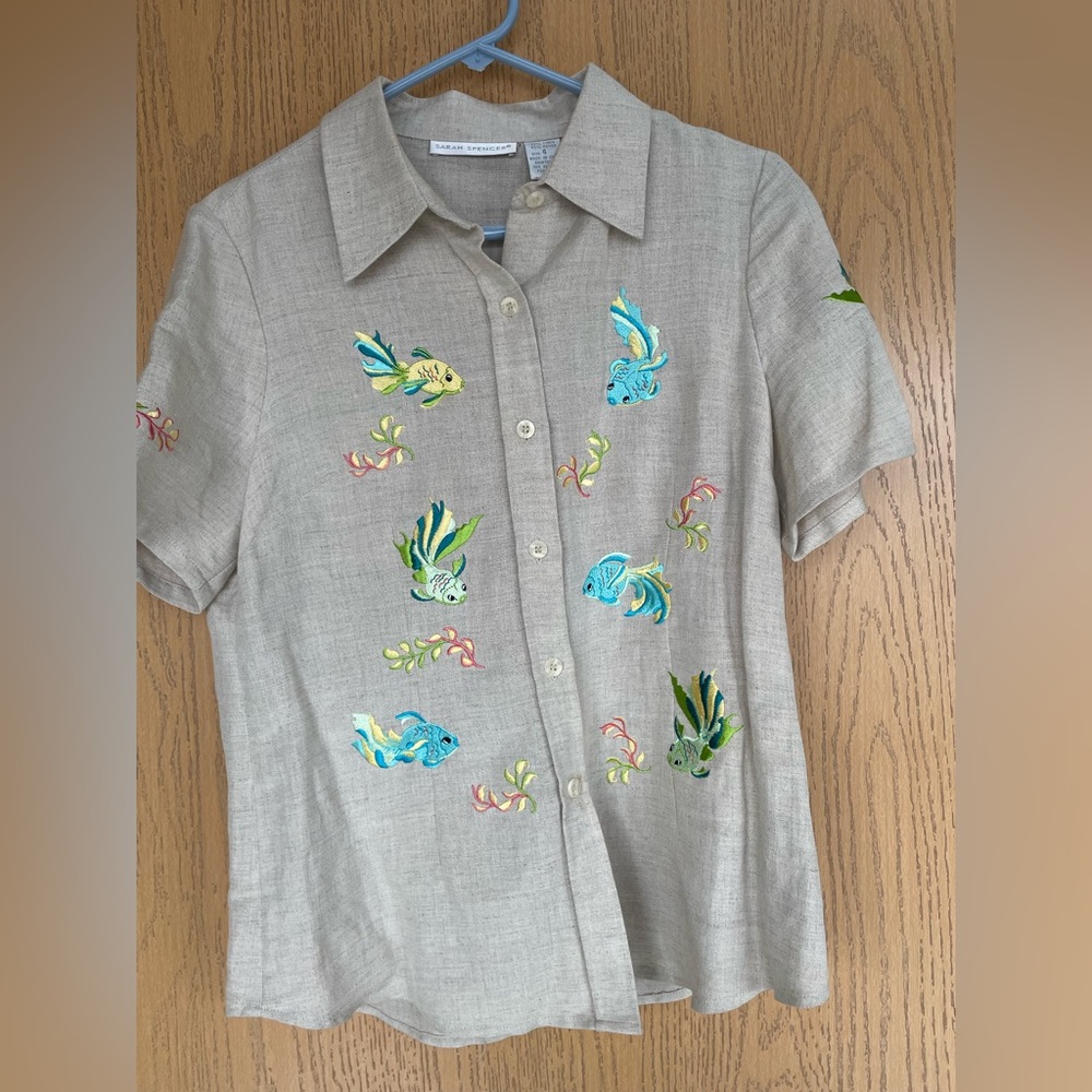 Sarah Spencer Fish Shirt